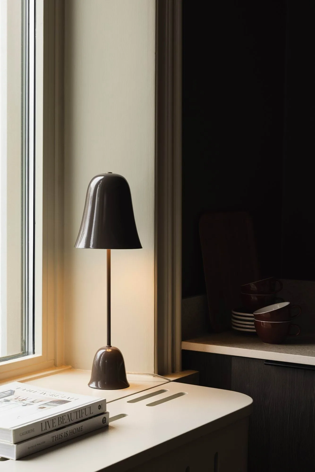Blåklockan lampe de table, Mocha (brun), Ø16xH50 cm Globen Lighting