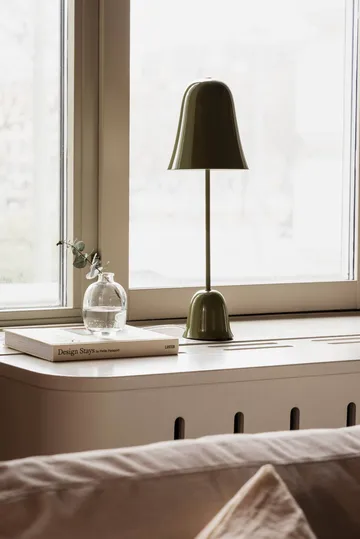 Blåklockan lampe de table - Vert olive (vert), Ø16xH50 cm - Globen Lighting