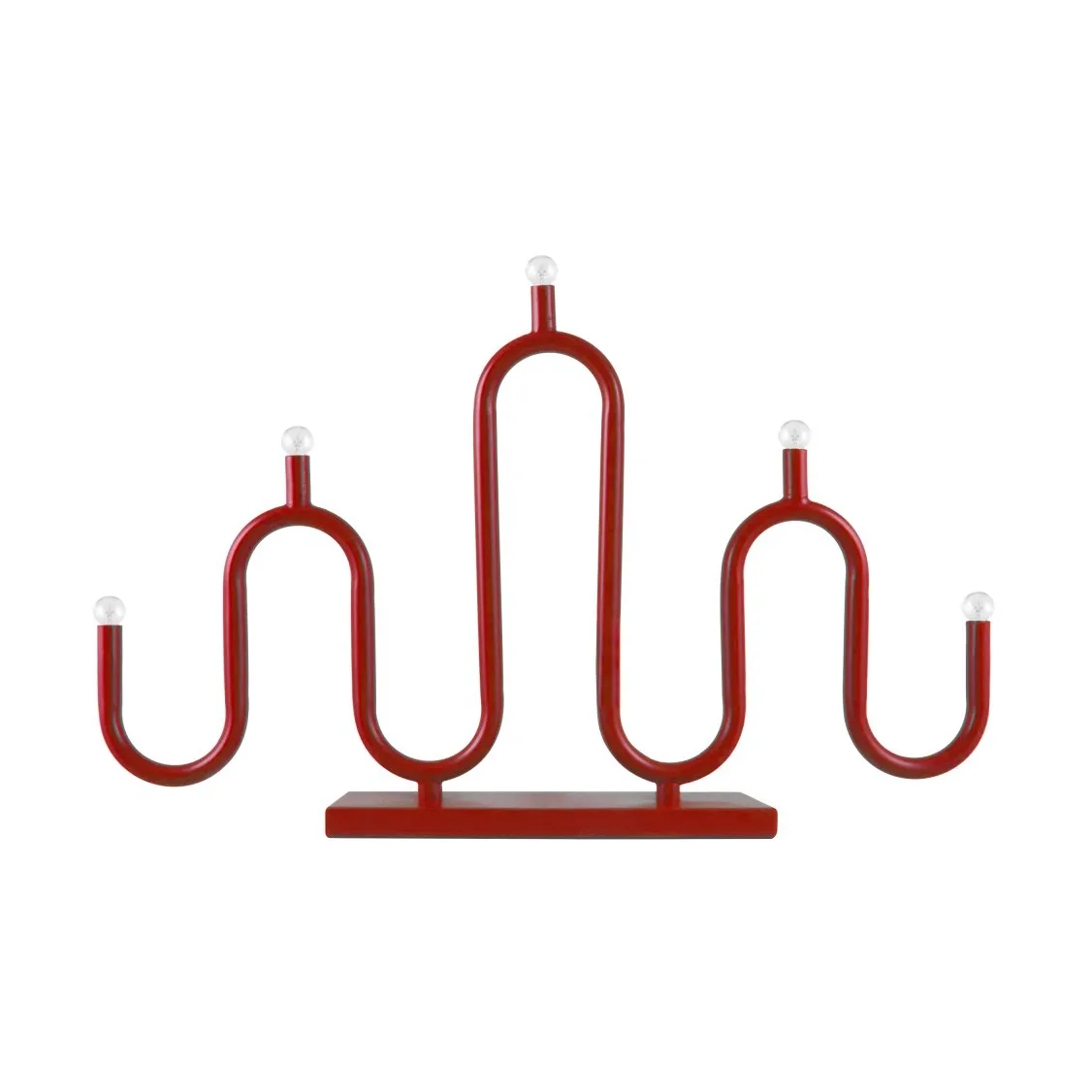 Bougeoir de l'Avent Noel 5, Rouge Globen Lighting