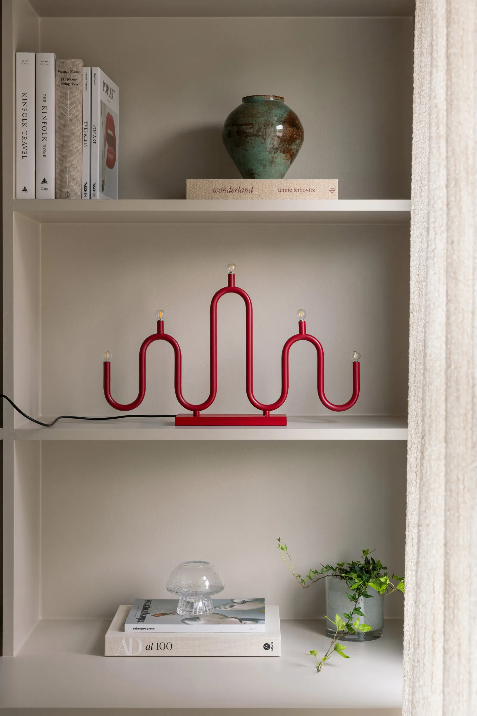 Bougeoir de l'Avent Noel 5, Rouge Globen Lighting