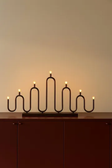Chandelier de l'avent Noel 7 - Bronze - Globen Lighting