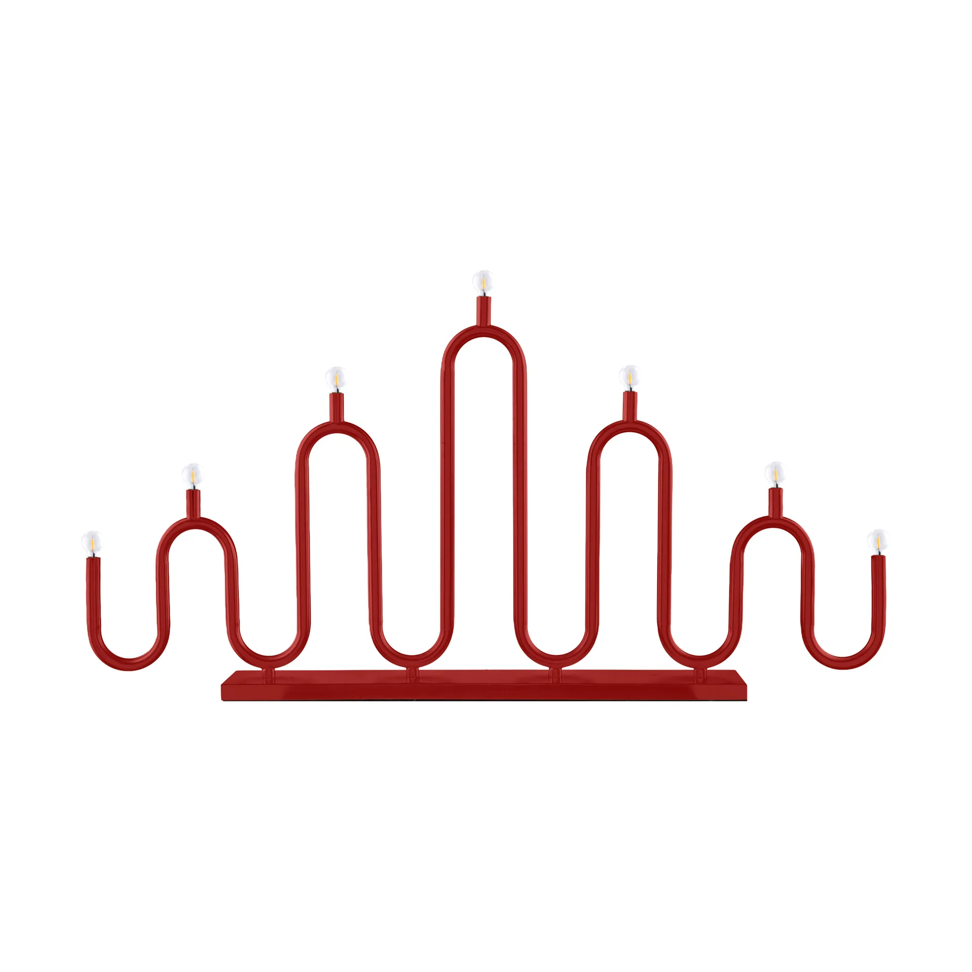 Chandelier de l'avent Noel 7, Rouge Globen Lighting