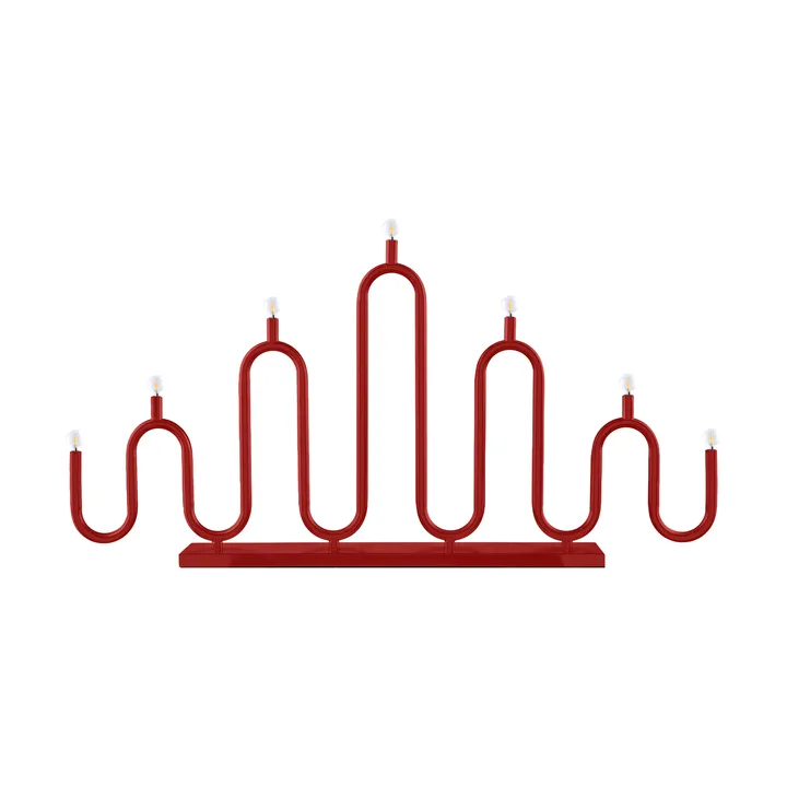 Chandelier de l'avent Noel 7 - Rouge - Globen Lighting