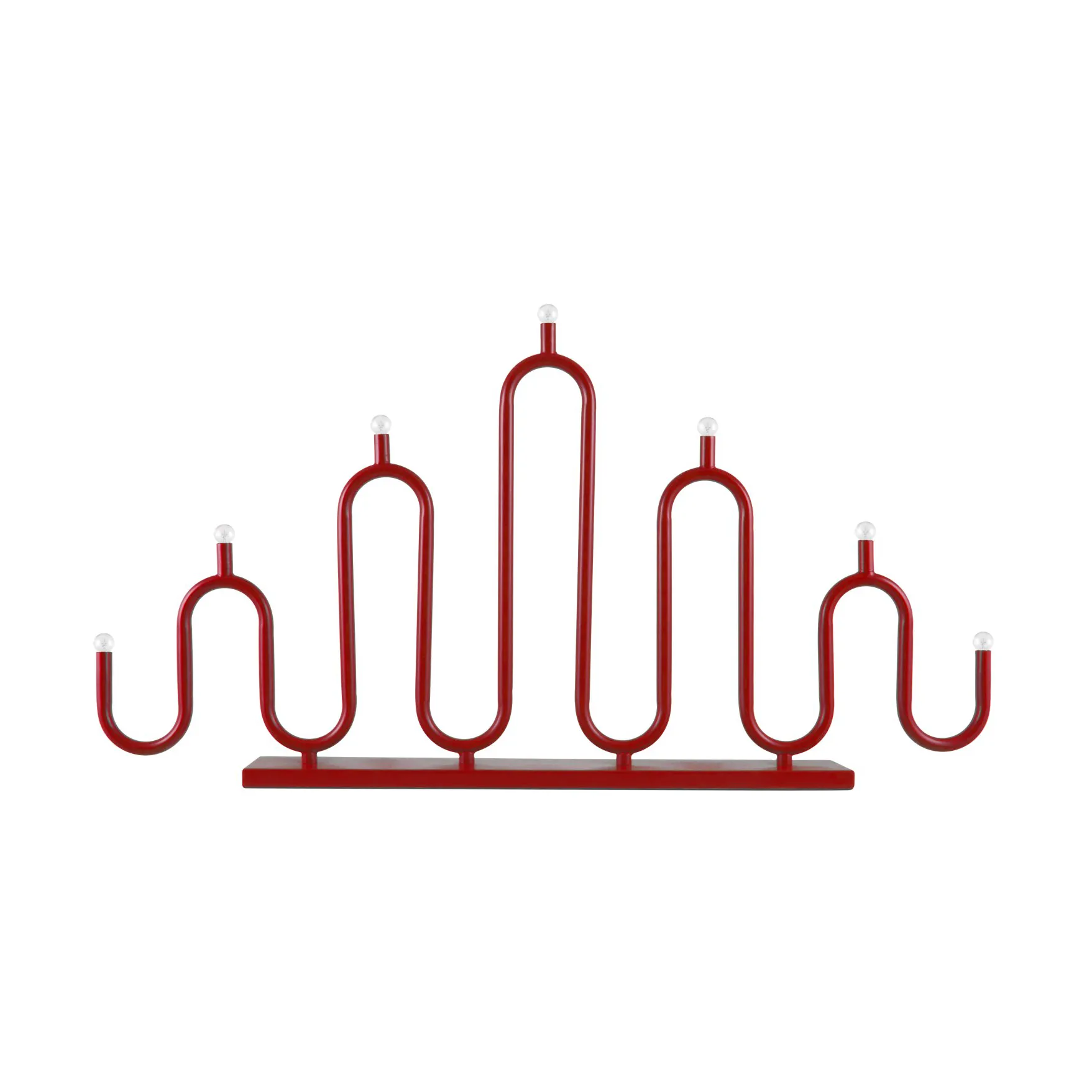 Chandelier de l'avent Noel 7, Rouge Globen Lighting