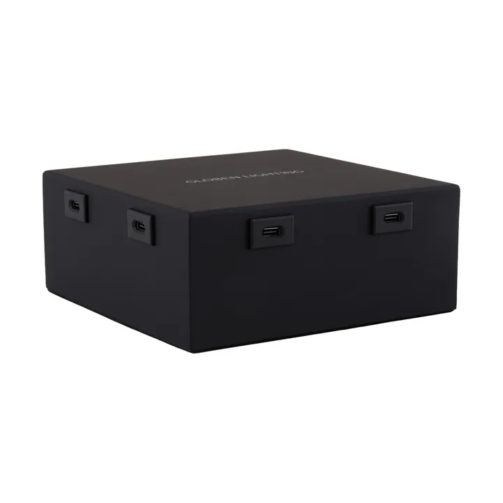 Globen Lighting hub de recharge USB-C - Noir, 8 adaptateurs - Globen Lighting