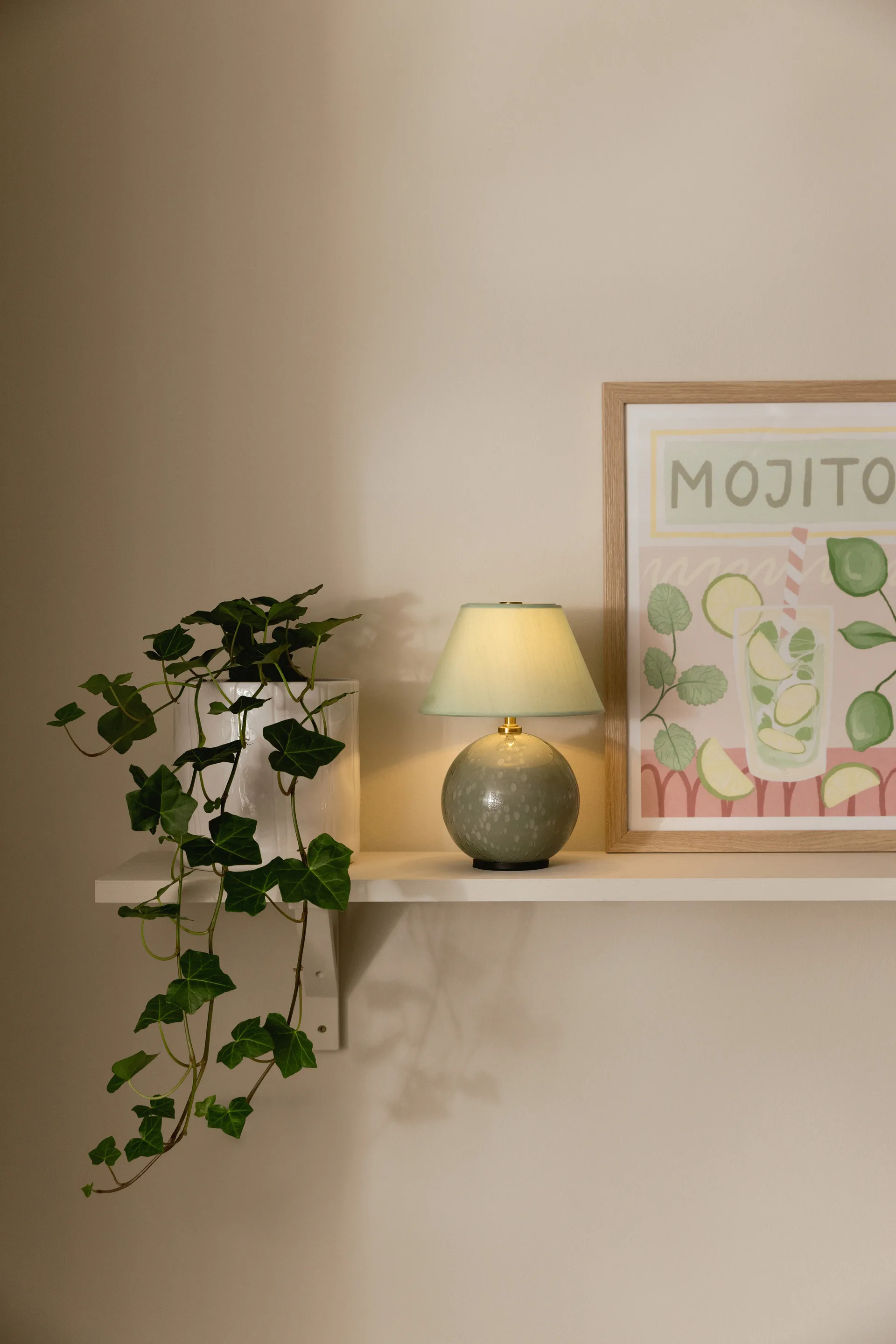 Iris 16 lampe de table portable, Vert Globen Lighting