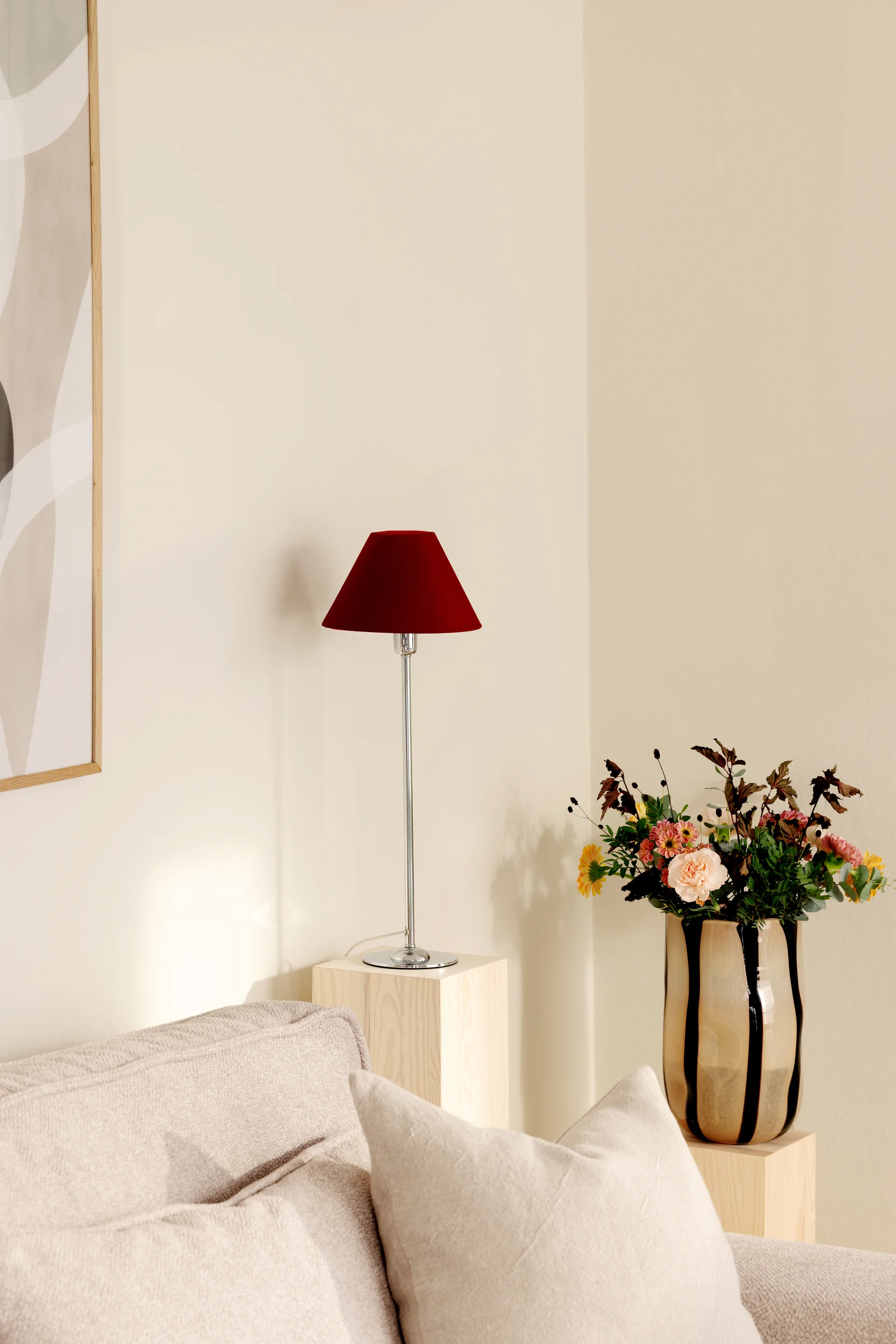 Iris 20 abat-jour, Bordeaux Globen Lighting