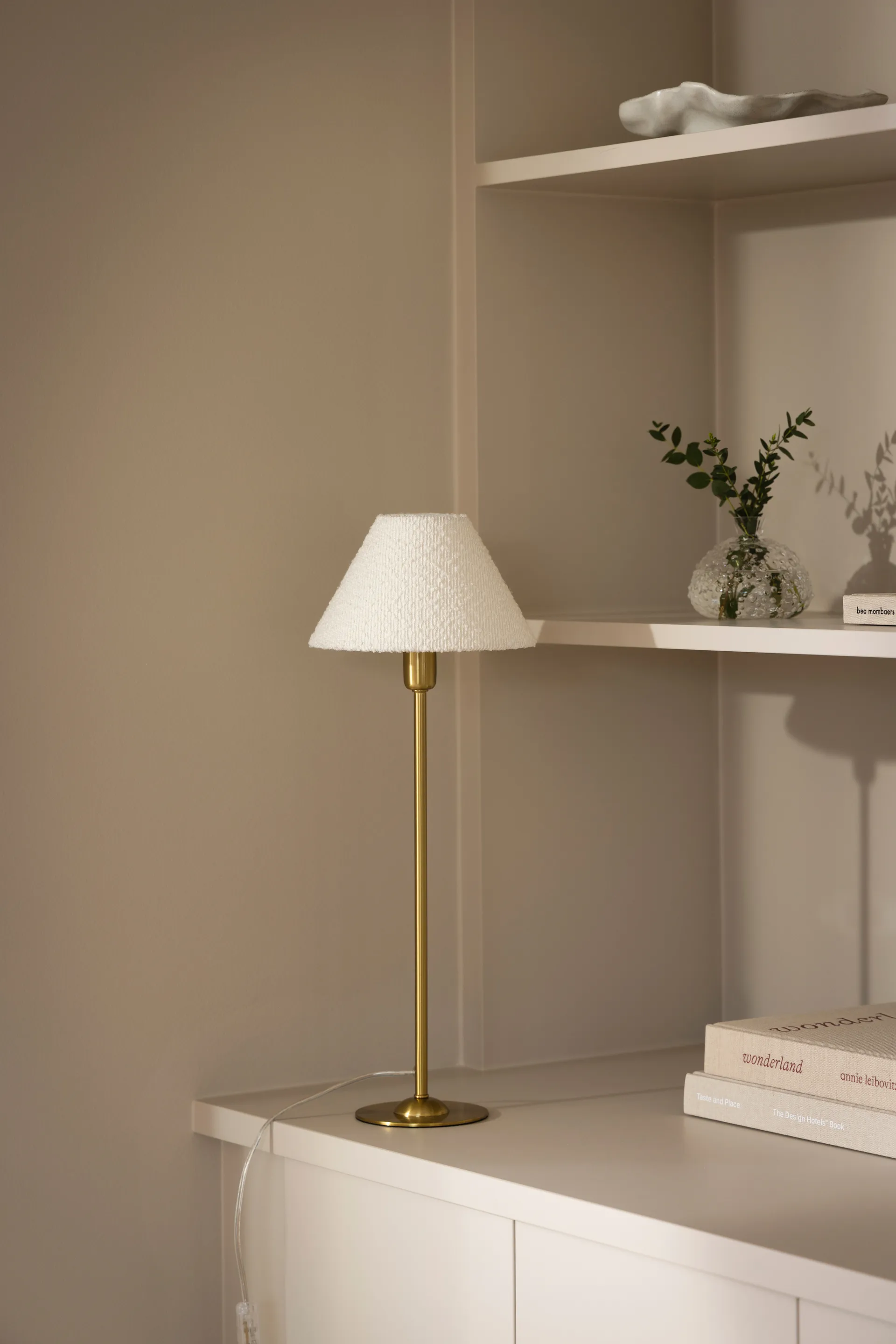 Iris 20 abat-jour, Bouclé blanc Globen Lighting