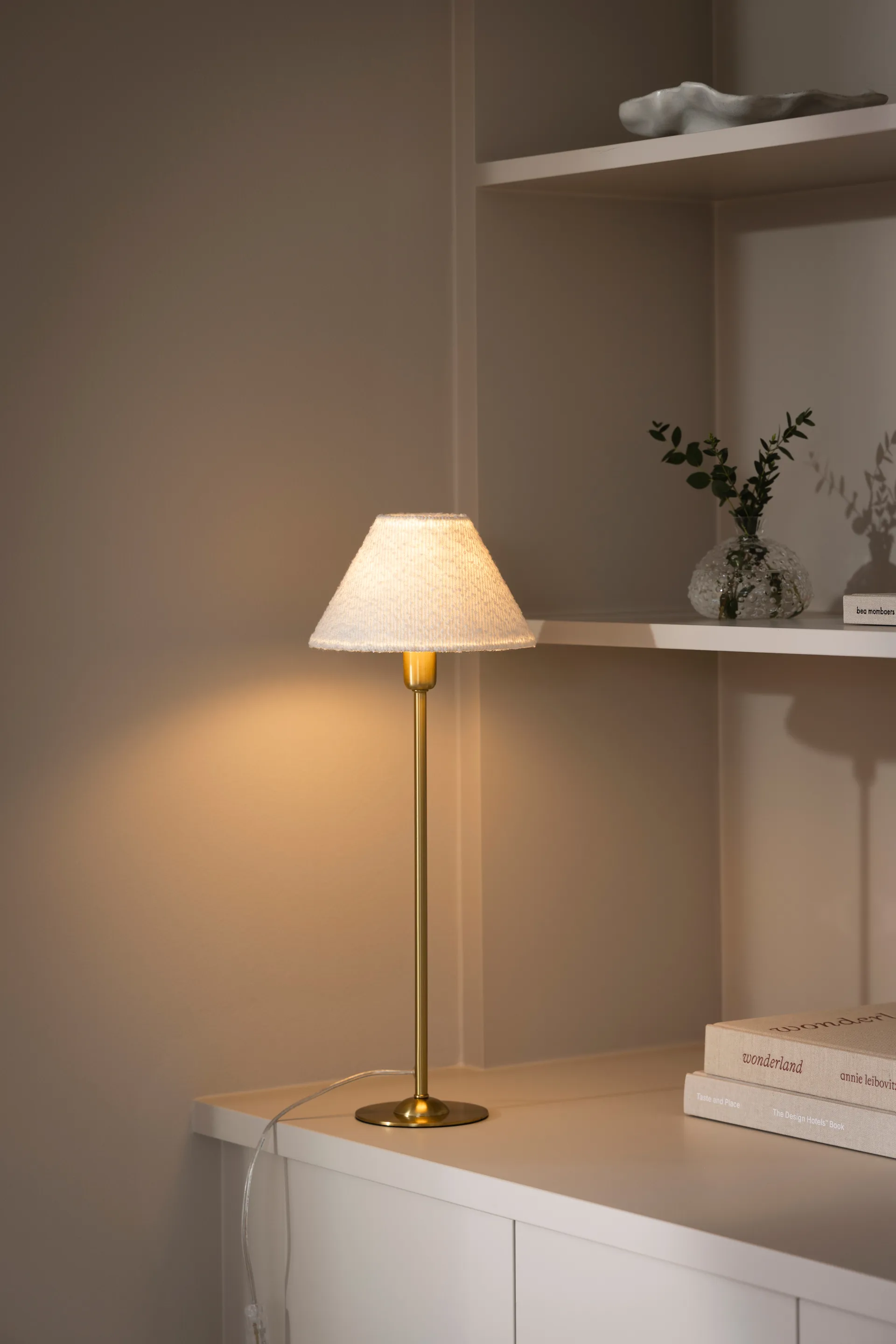 Iris 20 abat-jour, Bouclé blanc Globen Lighting