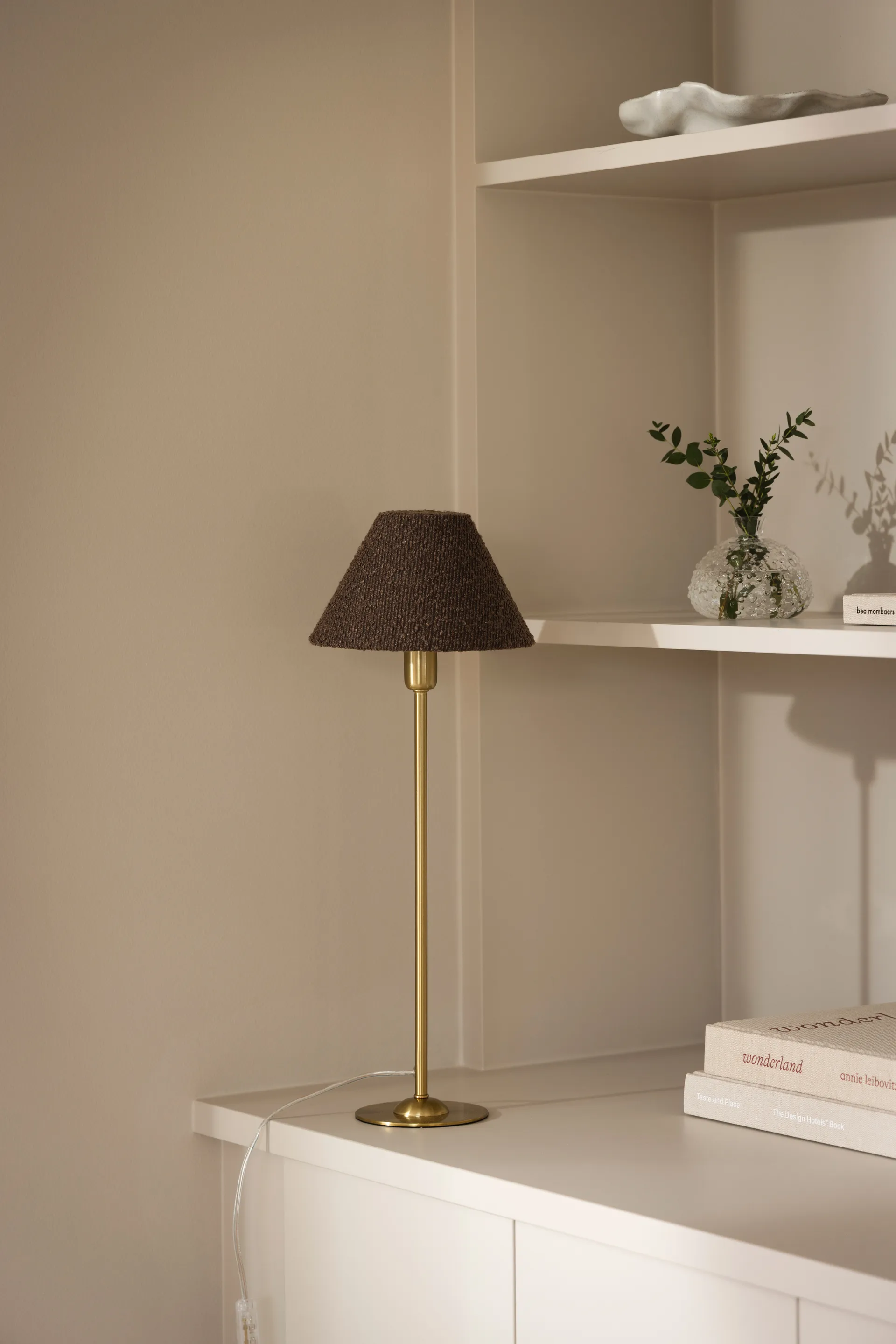 Iris 20 abat-jour, Bouclé moka Globen Lighting