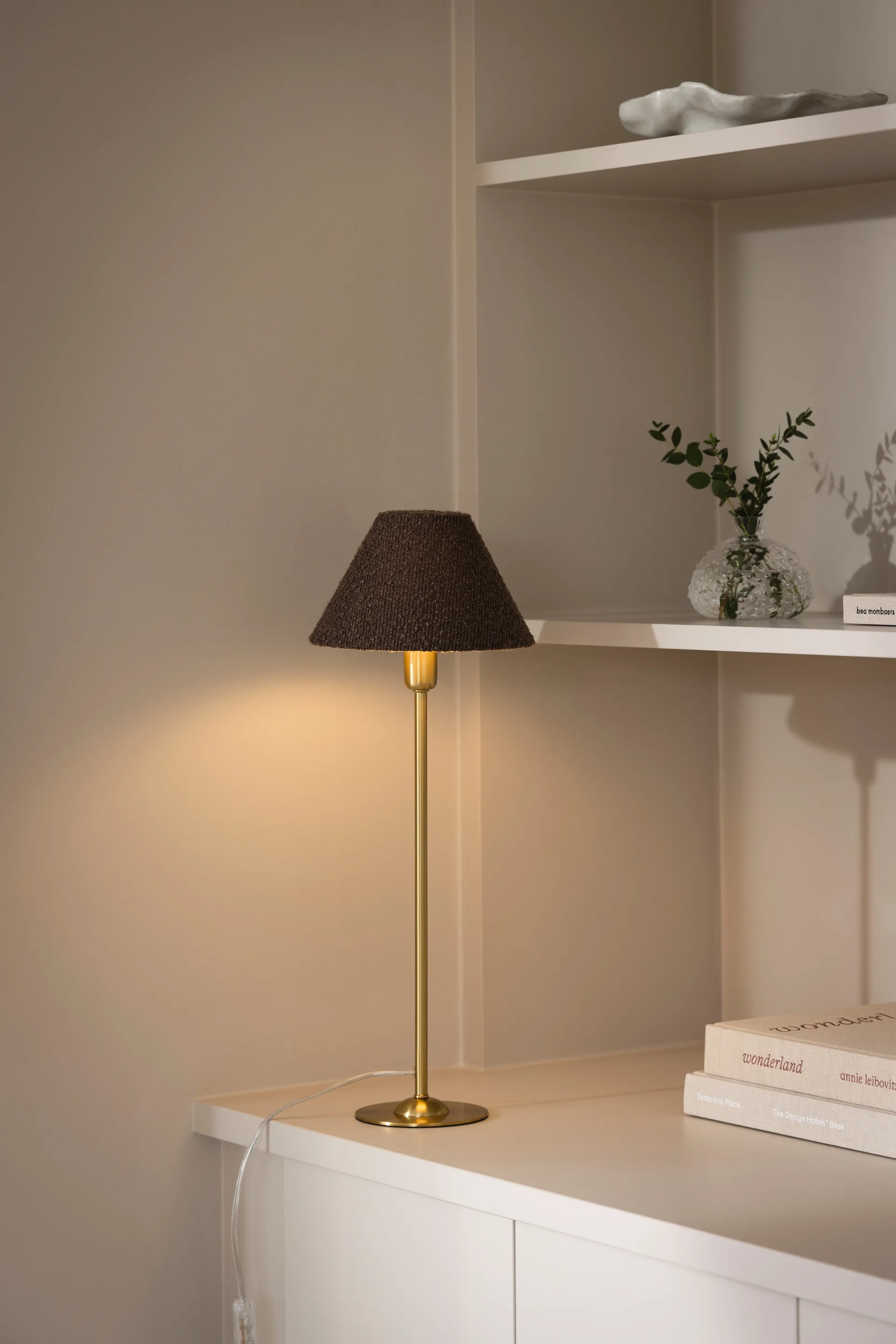 Iris 20 abat-jour, Bouclé moka Globen Lighting