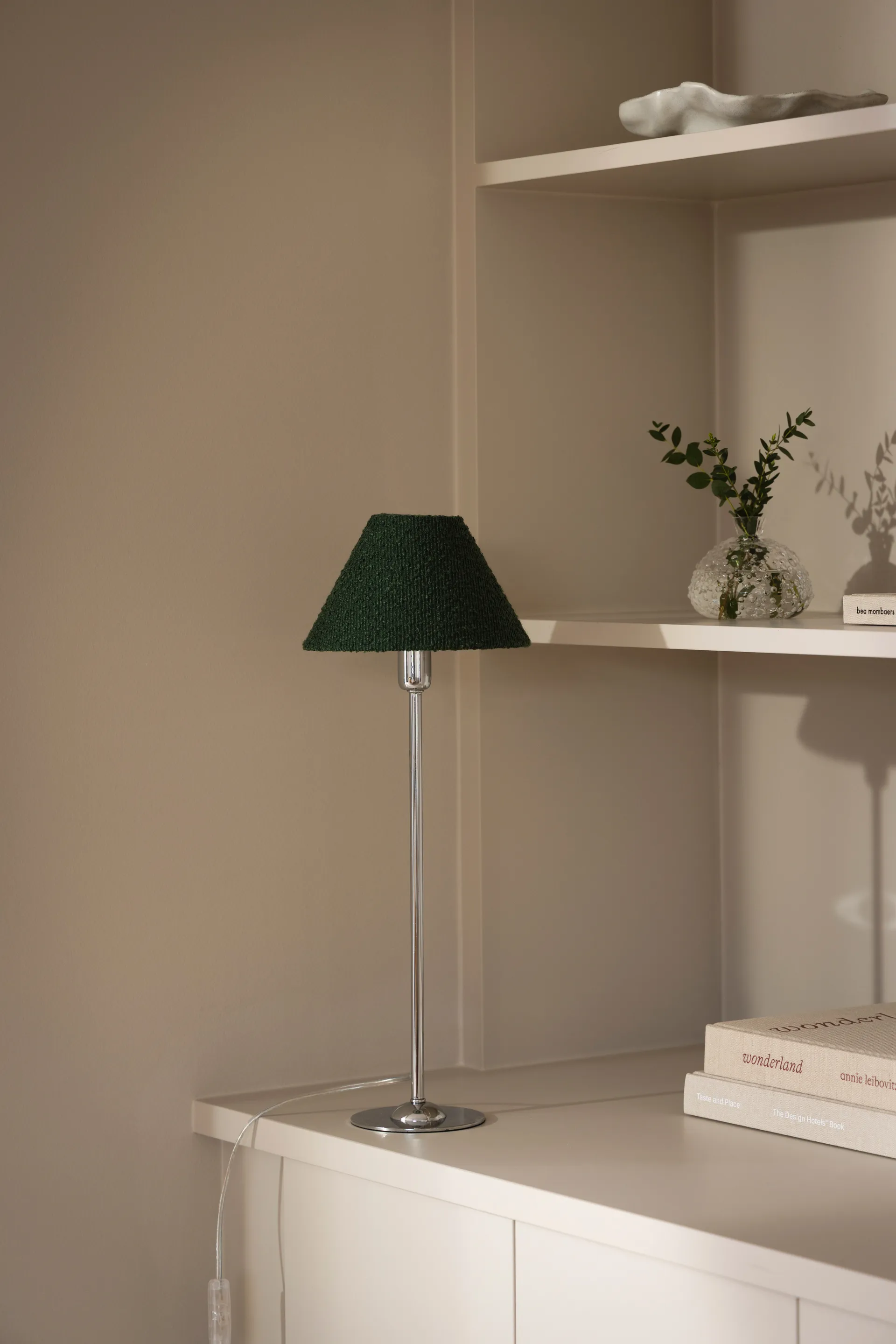 Iris 20 abat-jour, Bouclé mousse verte Globen Lighting