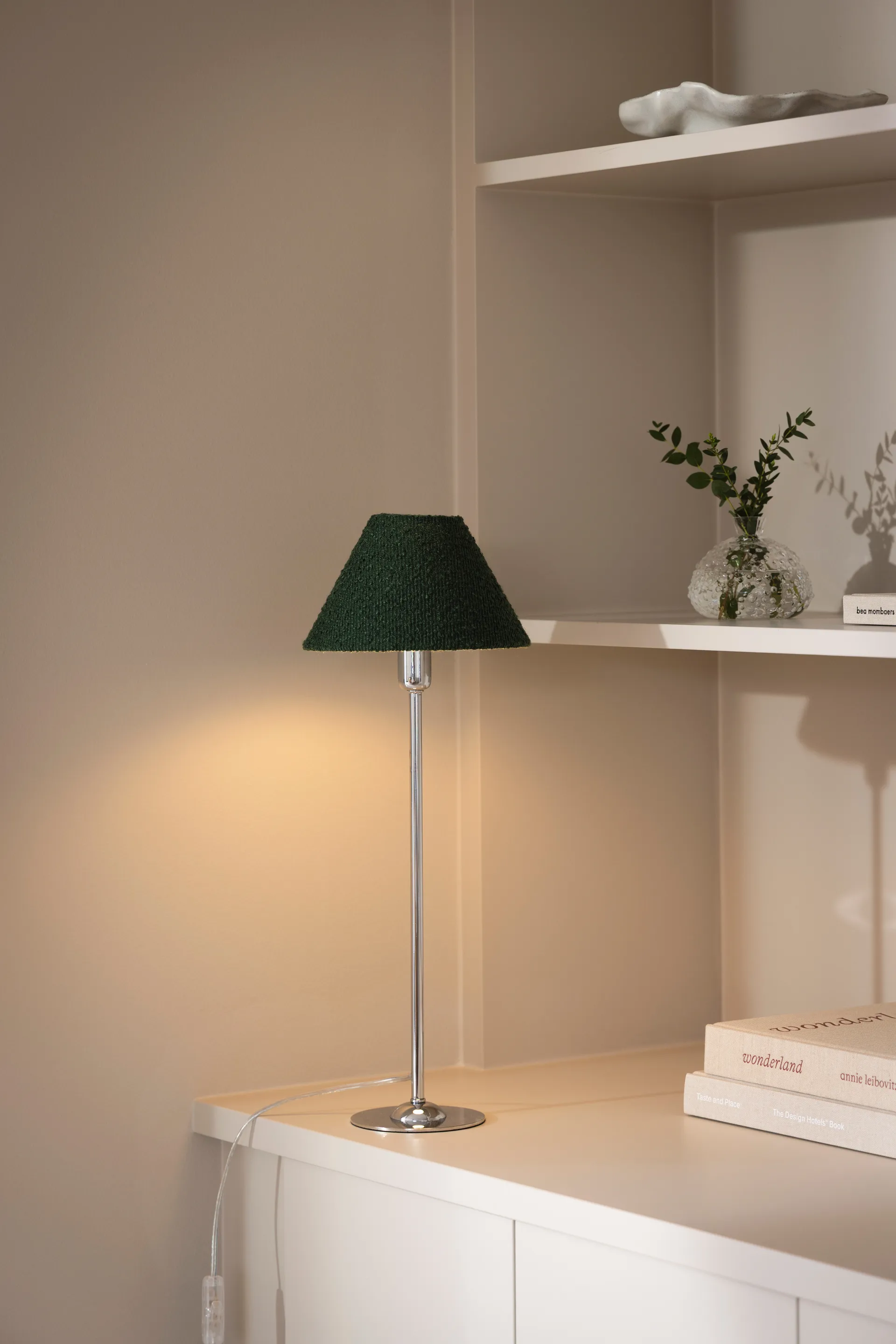 Iris 20 abat-jour, Bouclé mousse verte Globen Lighting