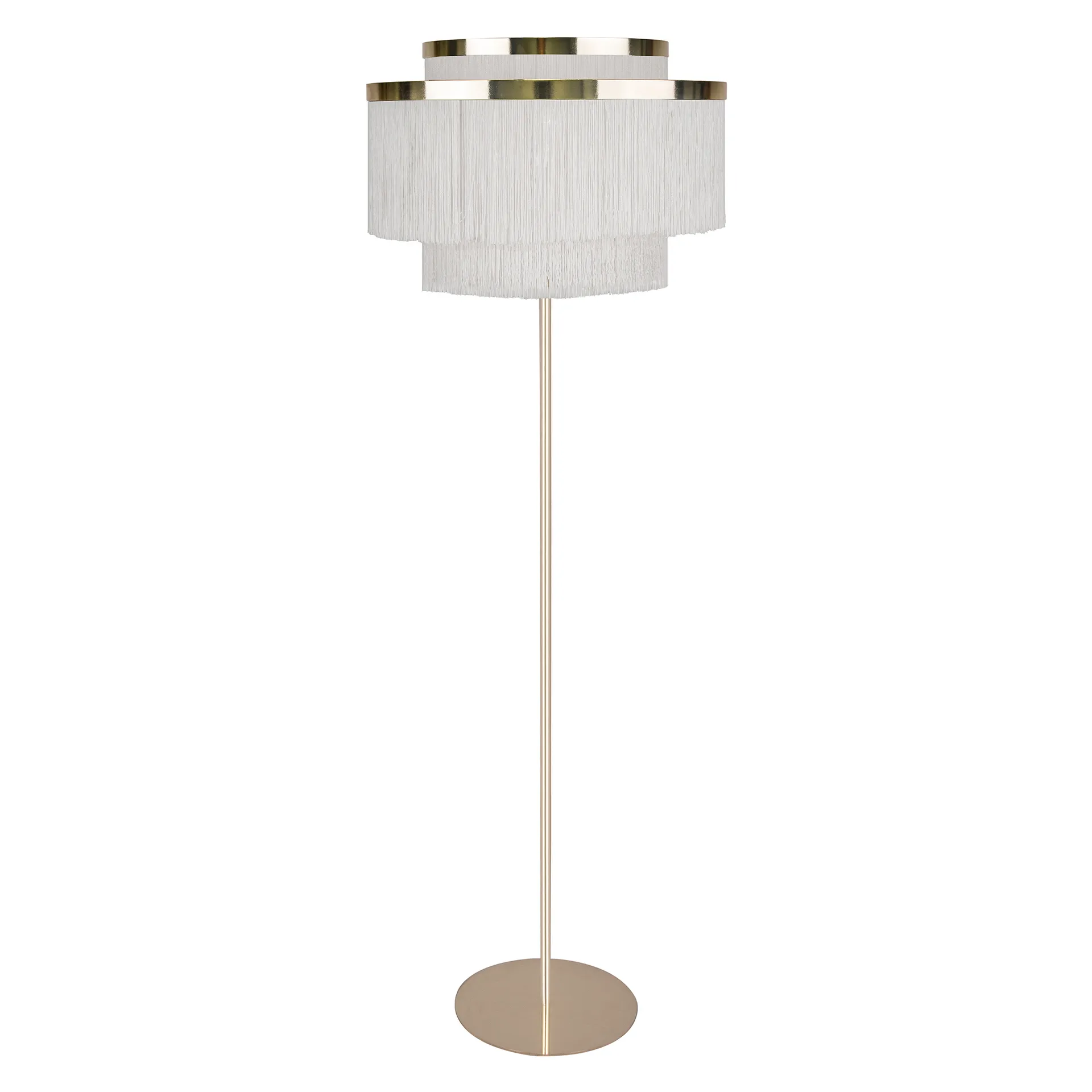 Lampadaire Frans, Blanc-laiton Globen Lighting