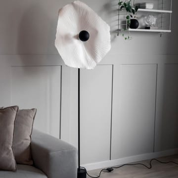 Lampadaire Tropez - naturel, structure noire - Globen Lighting