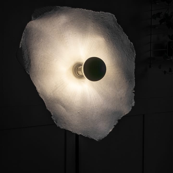 Lampadaire Tropez, naturel, structure noire Globen Lighting