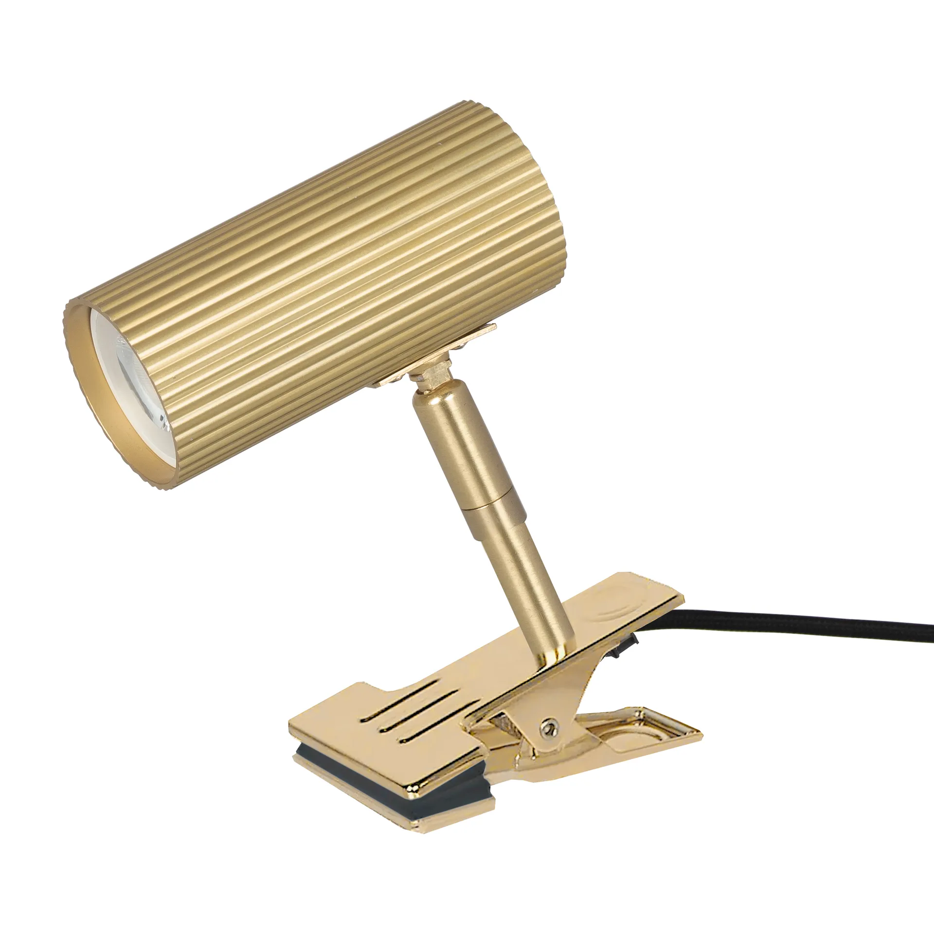 Lampe à pince Hubble, Laiton brossé Globen Lighting