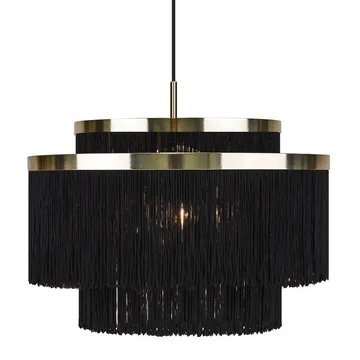 Lampe à suspension Frans - noir, laiton - Globen Lighting