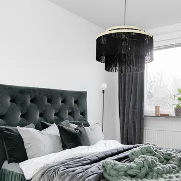 Lampe à suspension Frans - noir, laiton - Globen Lighting
