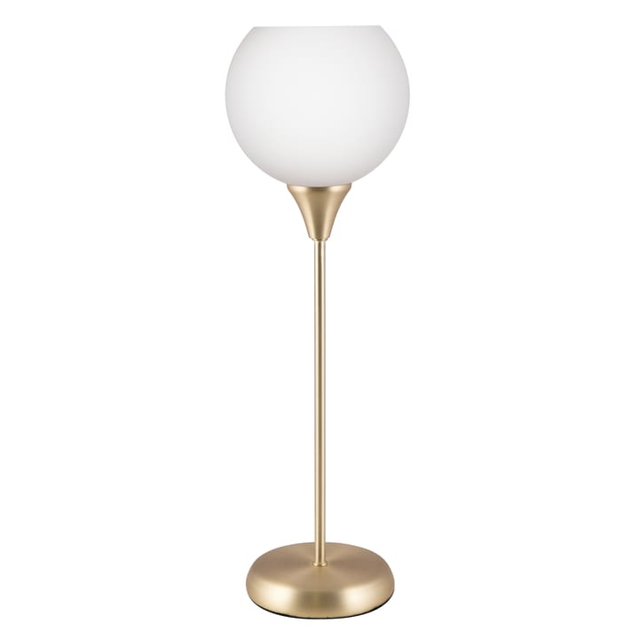 Lampe de table Bowl verre opale - Laiton brossé - Globen Lighting