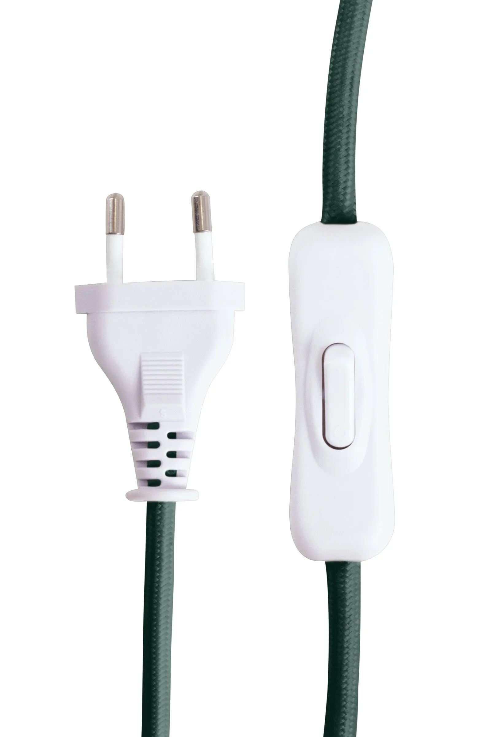 Lampe de table Castello 24, Marbre vert foncé, abat-jour blanc Globen Lighting