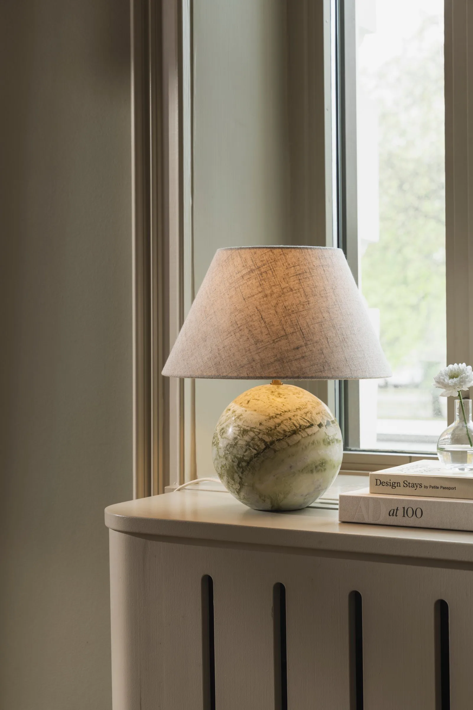 Lampe de table Castello 35, Marbre vert clair Globen Lighting