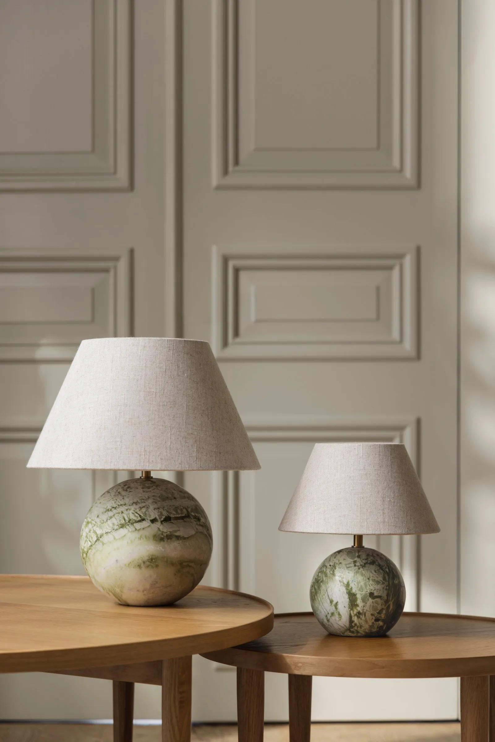 Lampe de table Castello 35, Marbre vert clair Globen Lighting