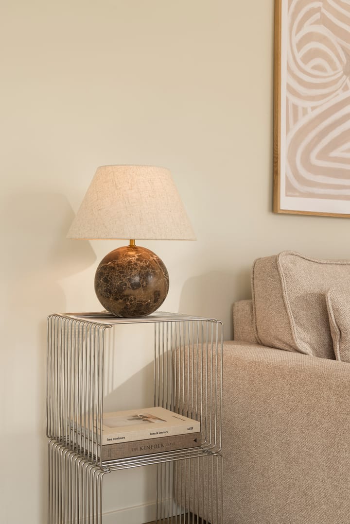 Lampe de table Castello 35, Marron marbre Globen Lighting