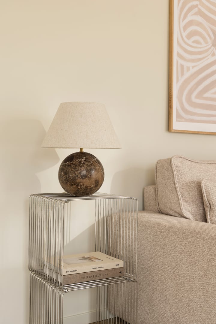 Lampe de table Castello 35, Marron marbre Globen Lighting