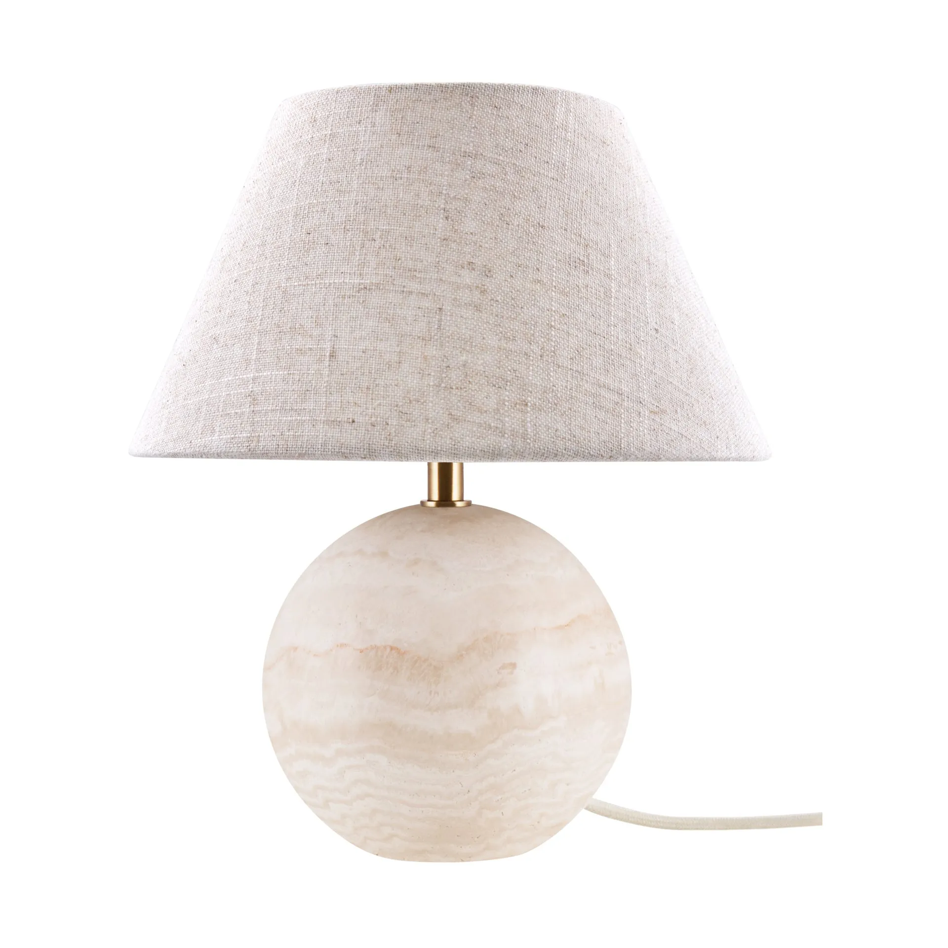Lampe de table Castello 35, Travertin beige Globen Lighting