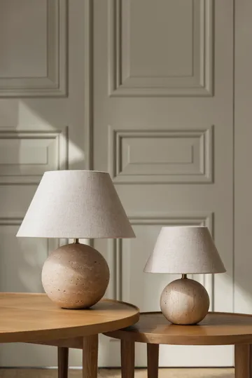 Lampe de table Castello 35 - Travertin beige - Globen Lighting