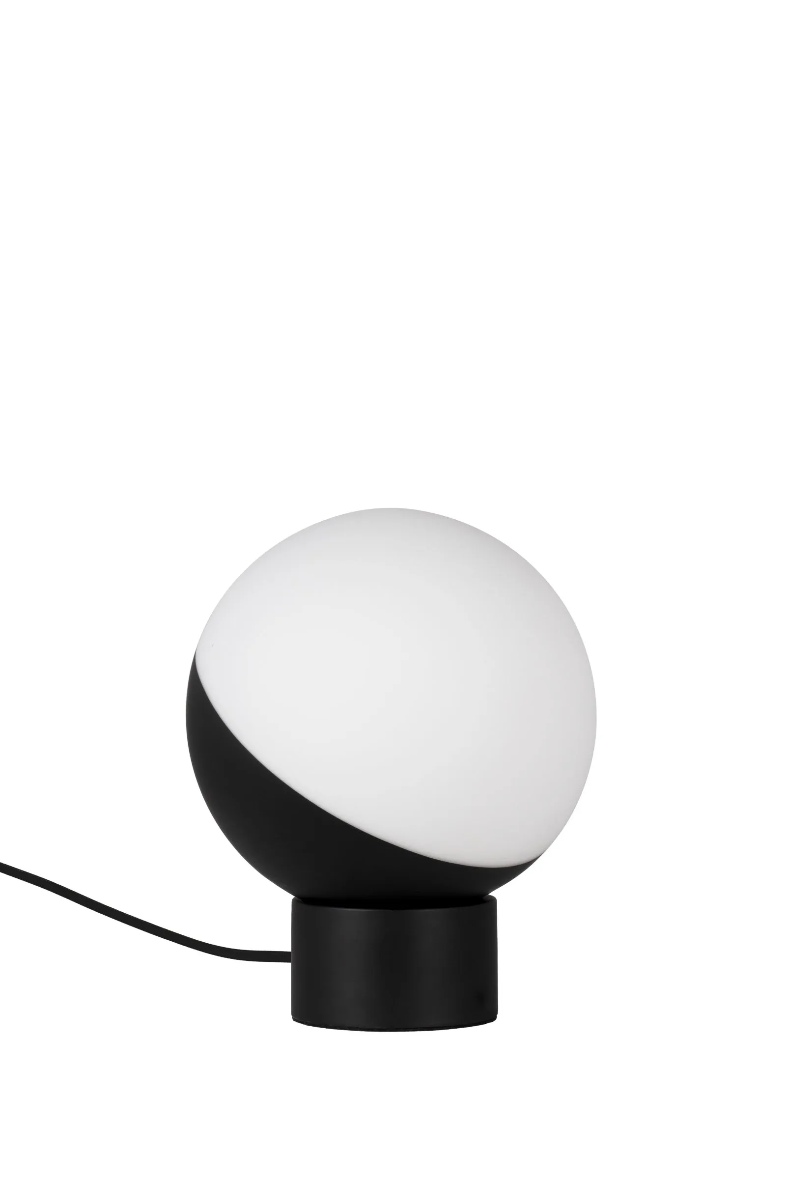 Lampe de table Contur Ø20 cm, Noir-blanc Globen Lighting
