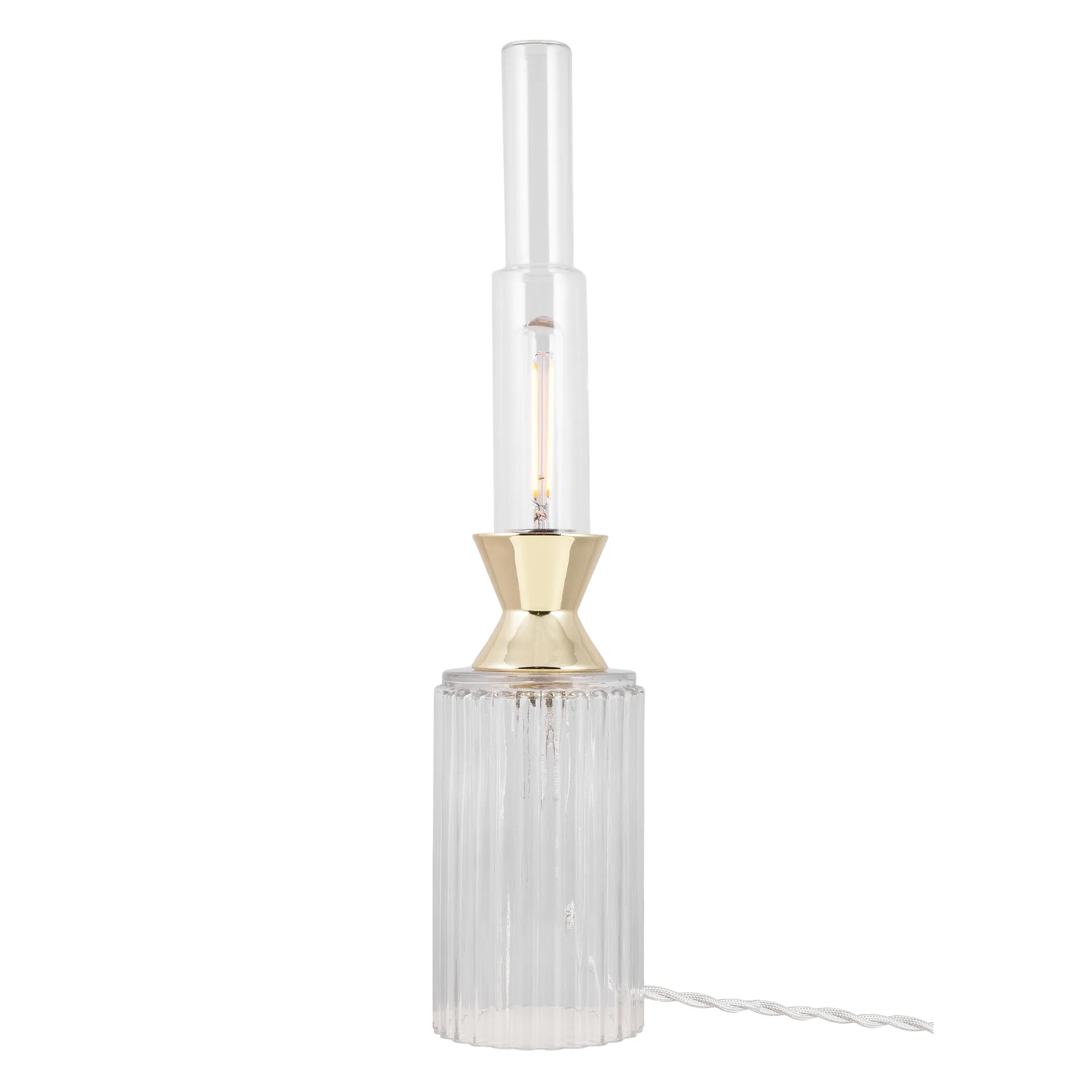 Lampe de table Ester, Transparent-Laiton Globen Lighting