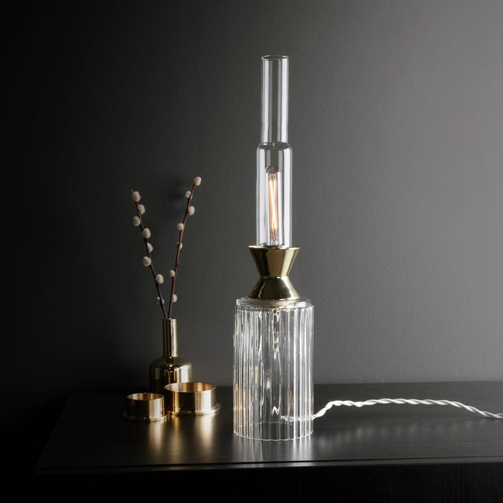 Lampe de table Ester, Transparent-Laiton Globen Lighting