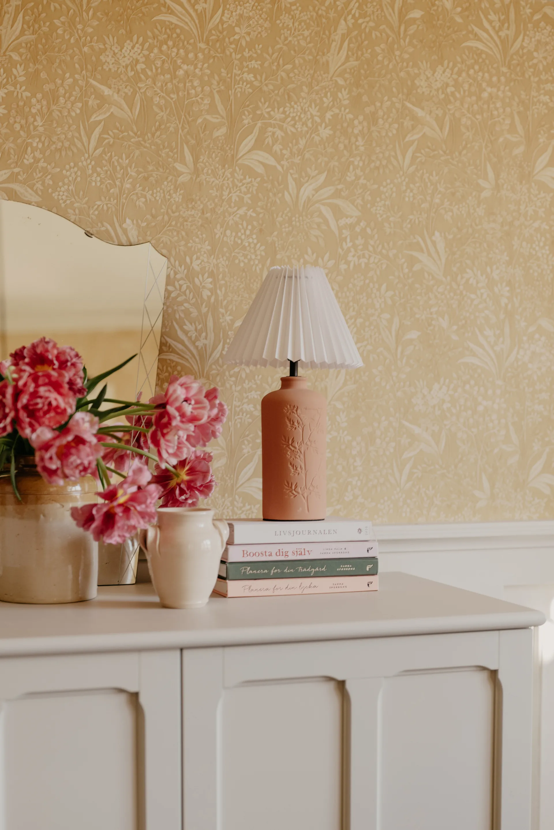 Lampe de table Flora 39 cm, Terre cuite Globen Lighting