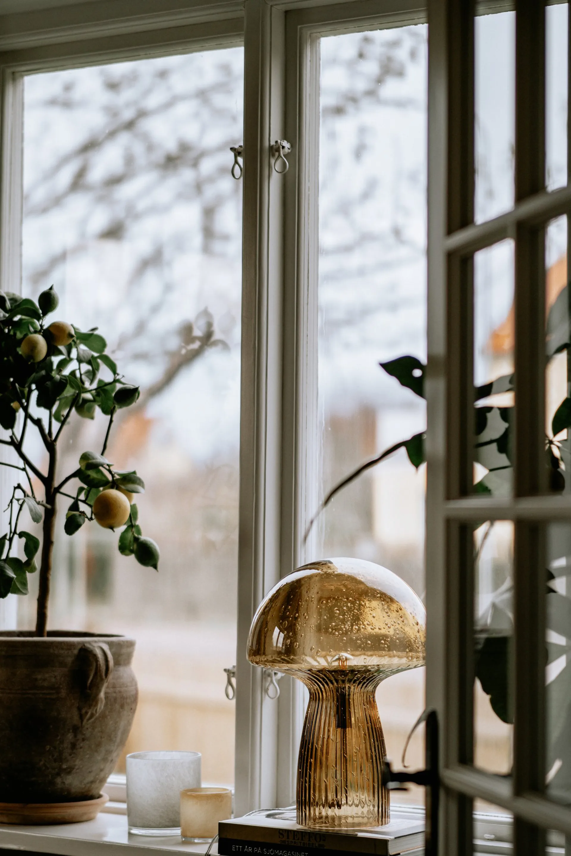 Lampe de table Fungo Edition spéciale brun, 42 cm Globen Lighting