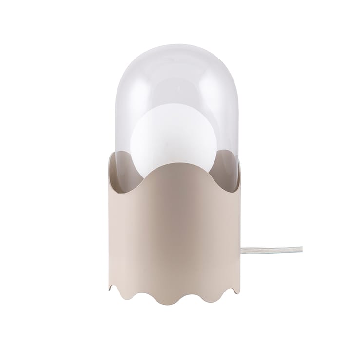 Lampe de table Ghost, beige, verre transparent Globen Lighting