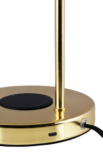 Lampe de table Hubble Read chargement sans fil - Laiton brossé - Globen Lighting