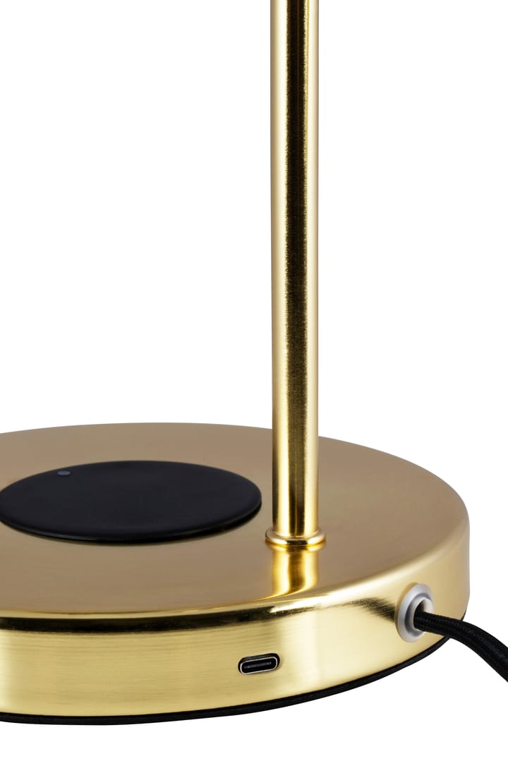 Lampe de table Hubble Read chargement sans fil, Laiton brossé Globen Lighting