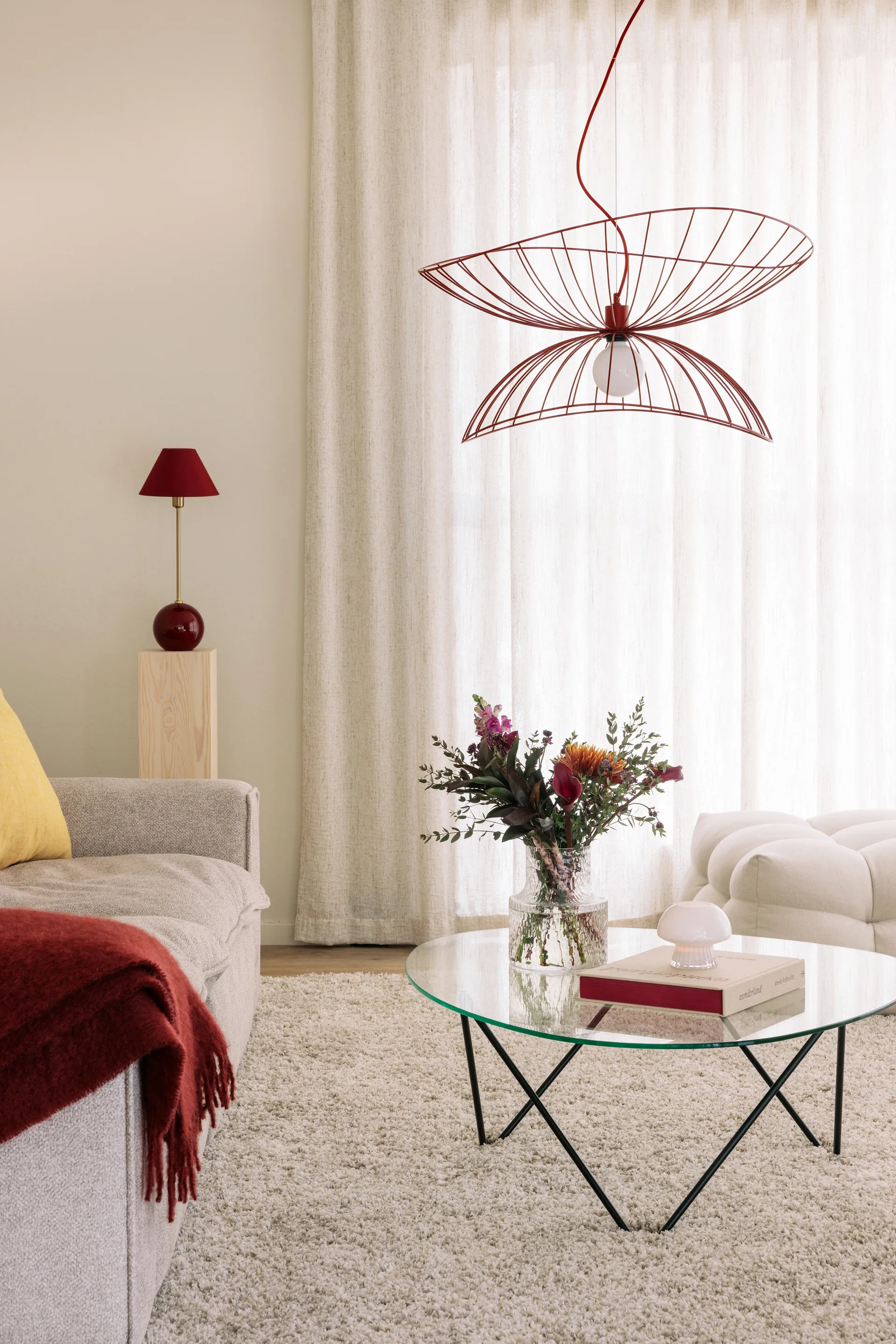 Lampe de table Iris 20, Bourgogne Globen Lighting