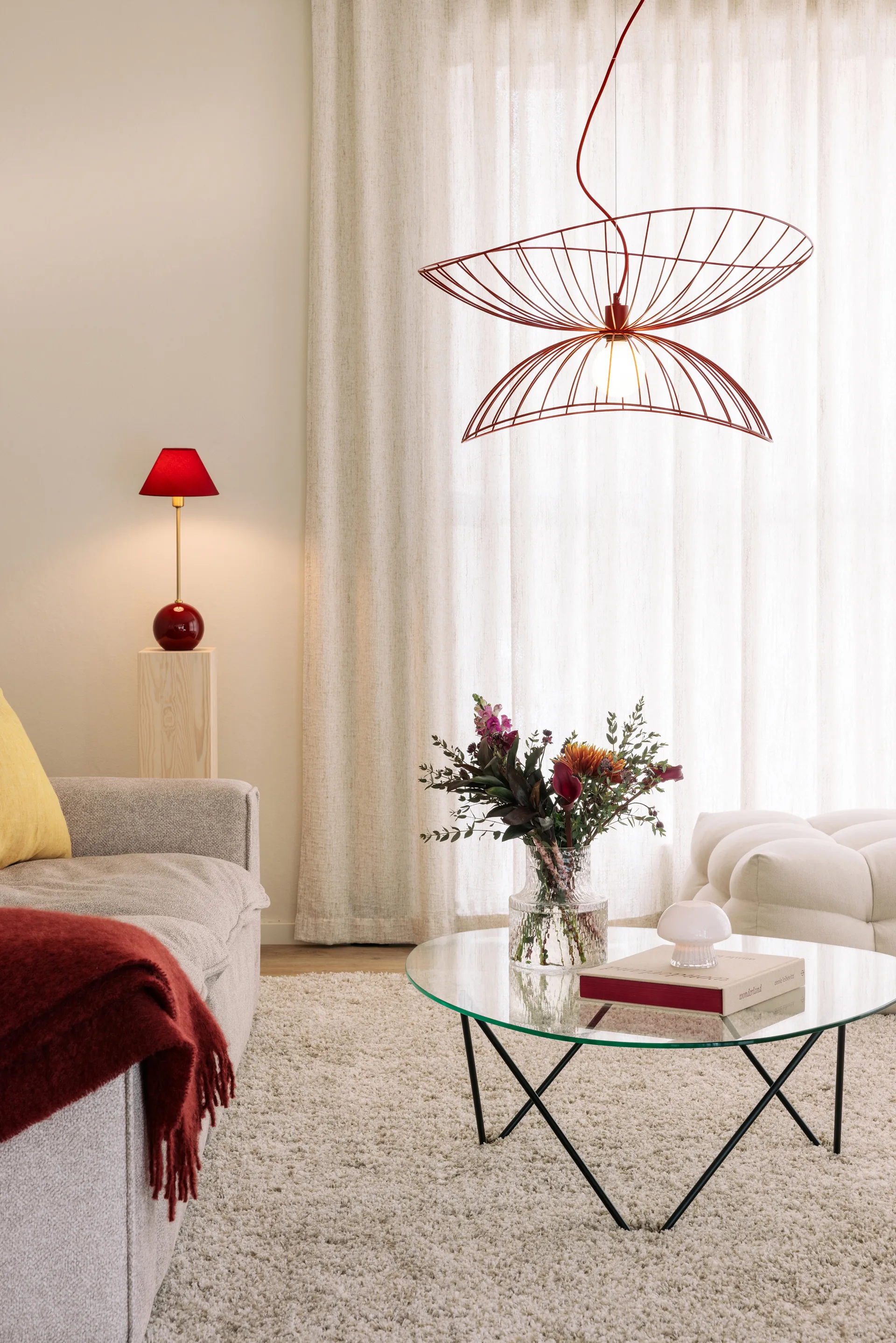 Lampe de table Iris 20, Bourgogne Globen Lighting