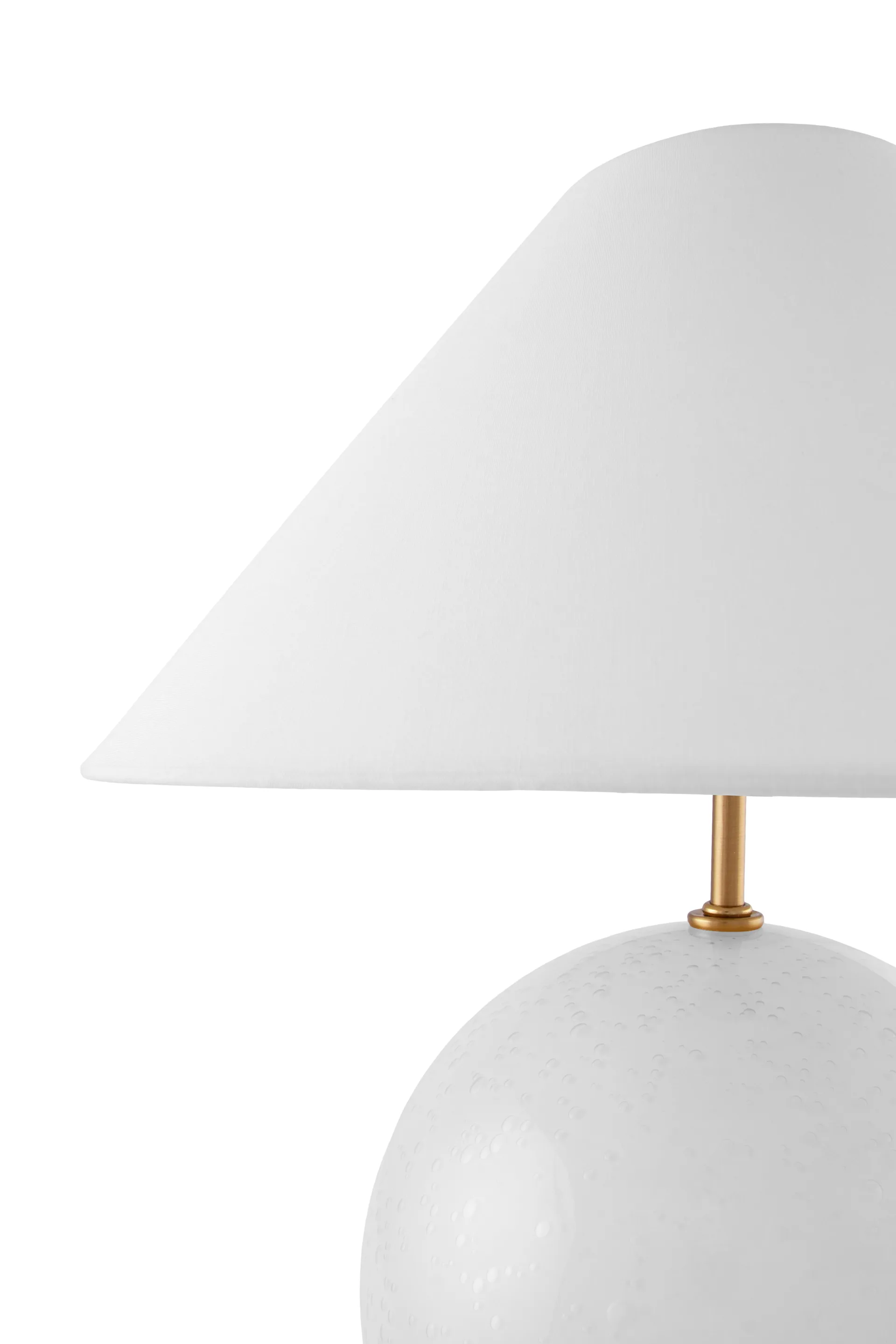 Lampe de table Iris 35 39 cm, Blanc Globen Lighting