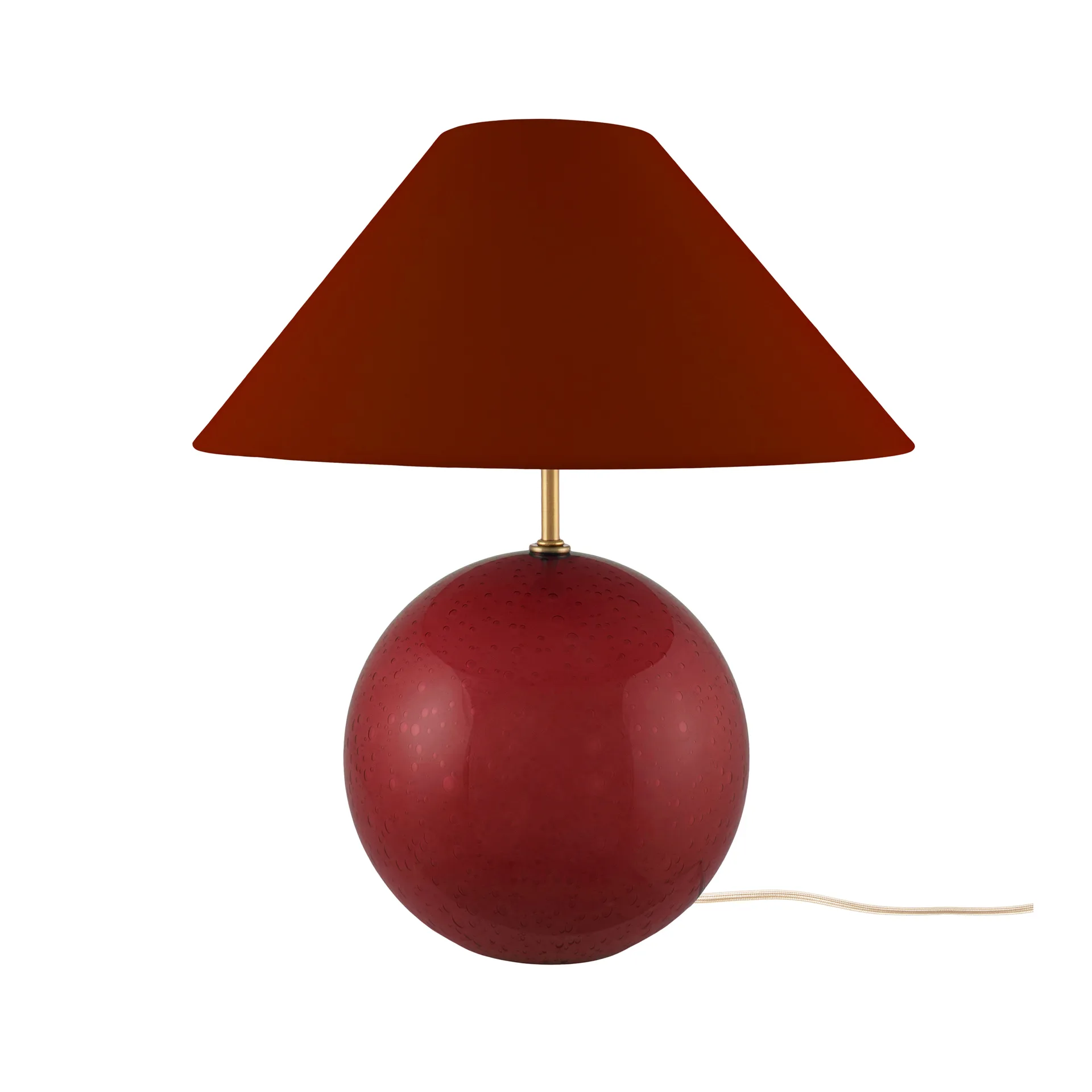 Lampe de table Iris 35 39 cm, Bourgogne Globen Lighting