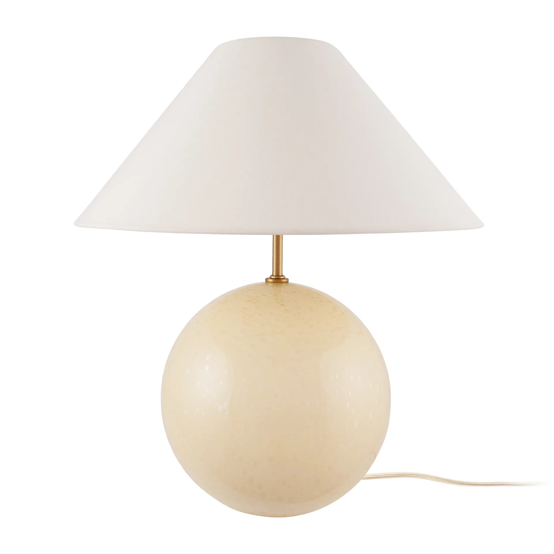 Lampe de table Iris 35 39 cm, Crème Globen Lighting