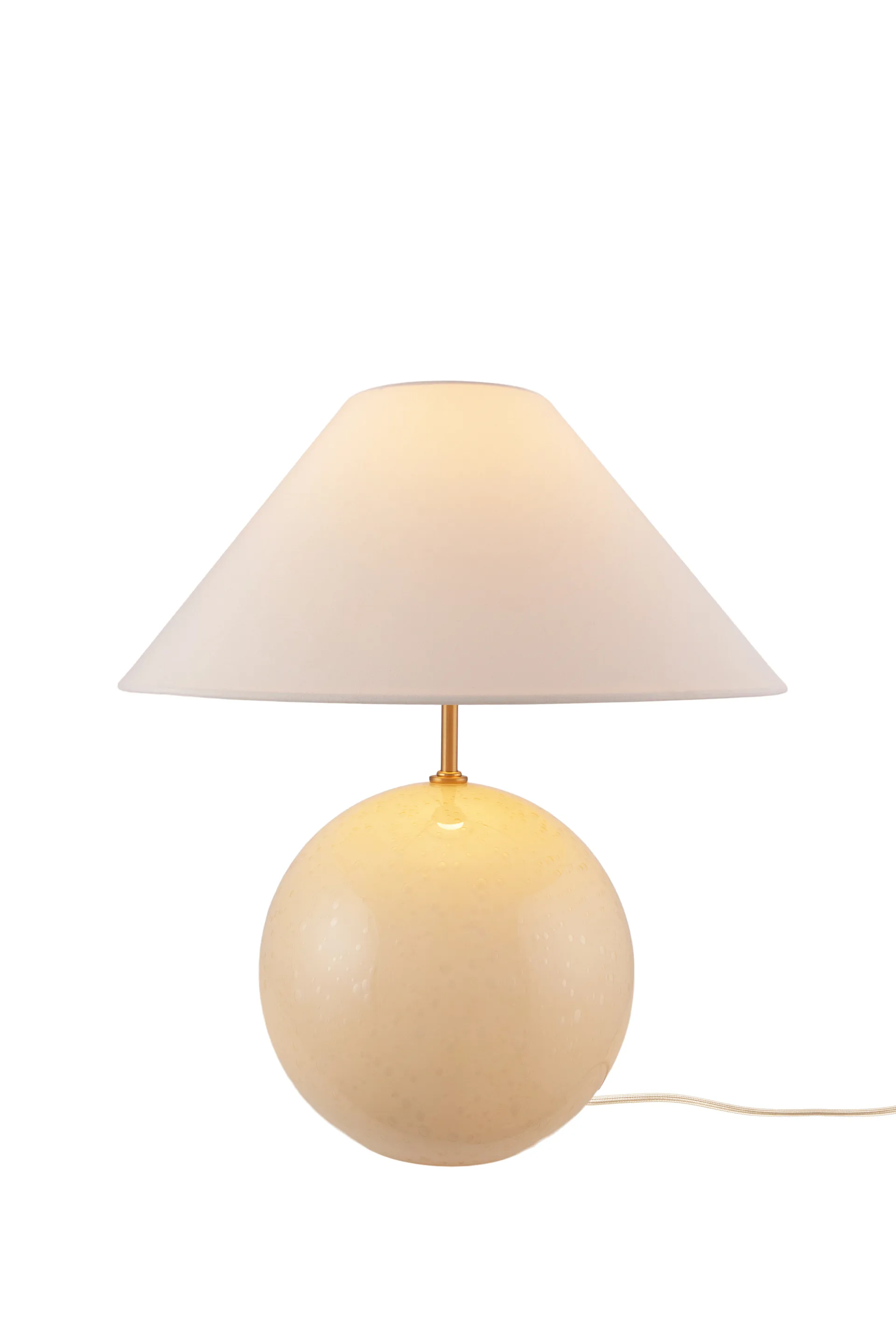 Lampe de table Iris 35 39 cm, Crème Globen Lighting