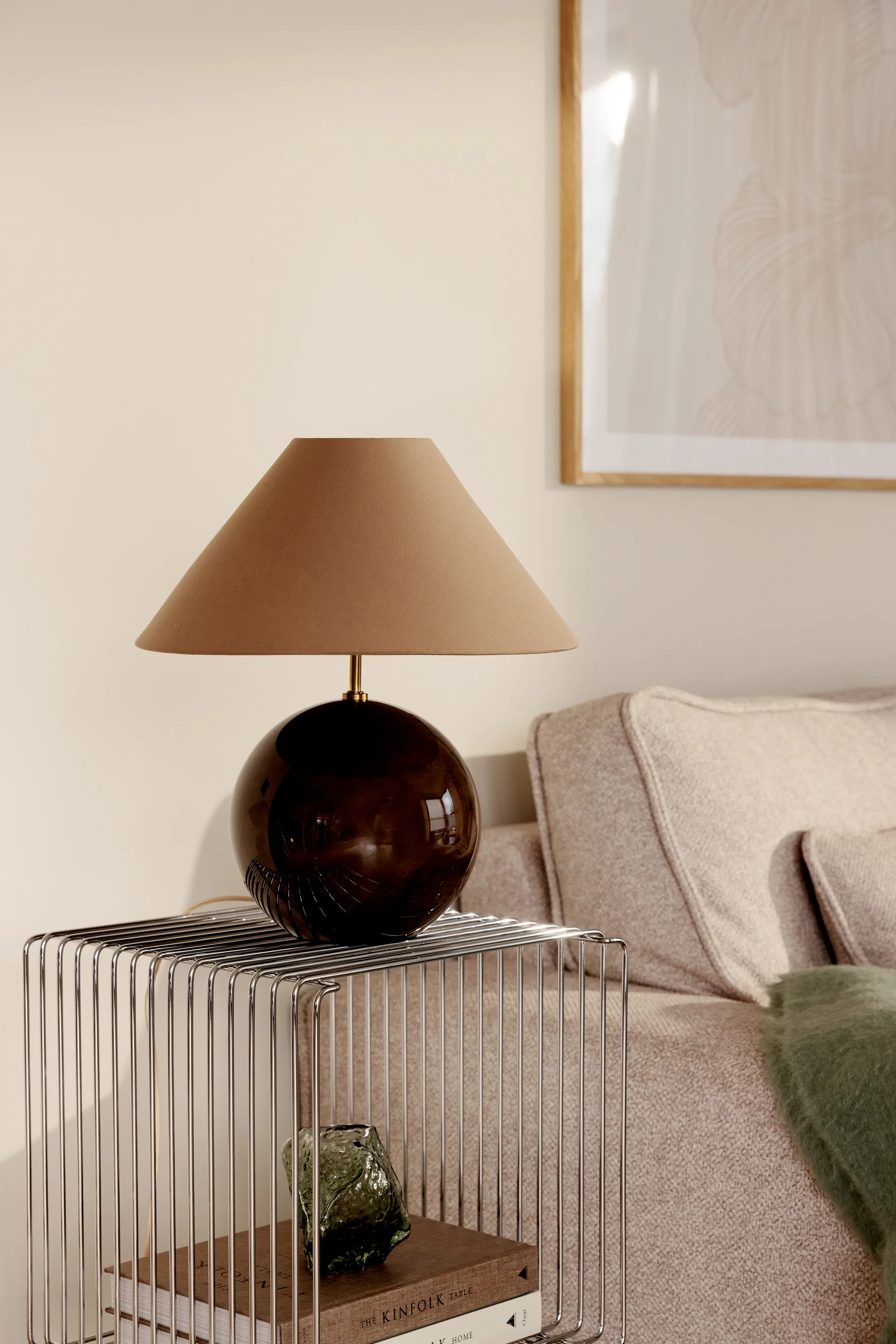 Lampe de table Iris 35 39 cm, Mocha Globen Lighting