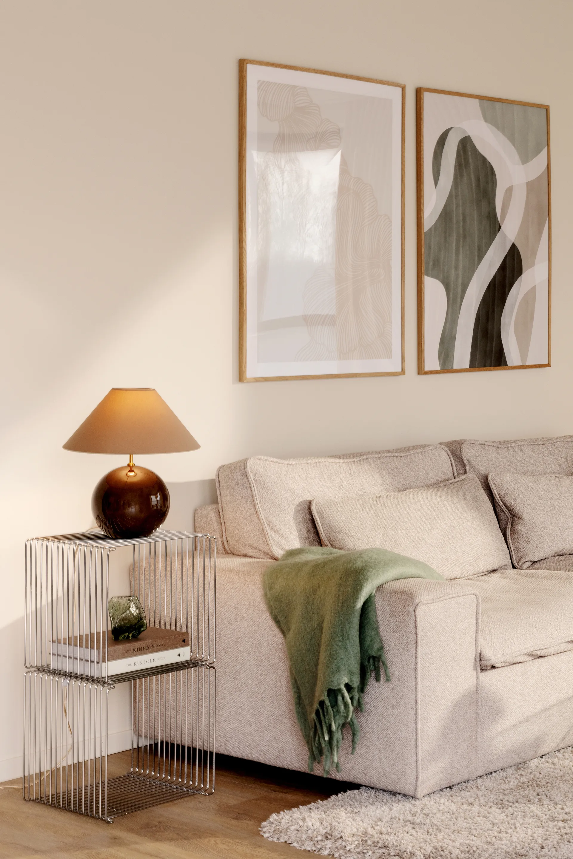 Lampe de table Iris 35 39 cm, Mocha Globen Lighting