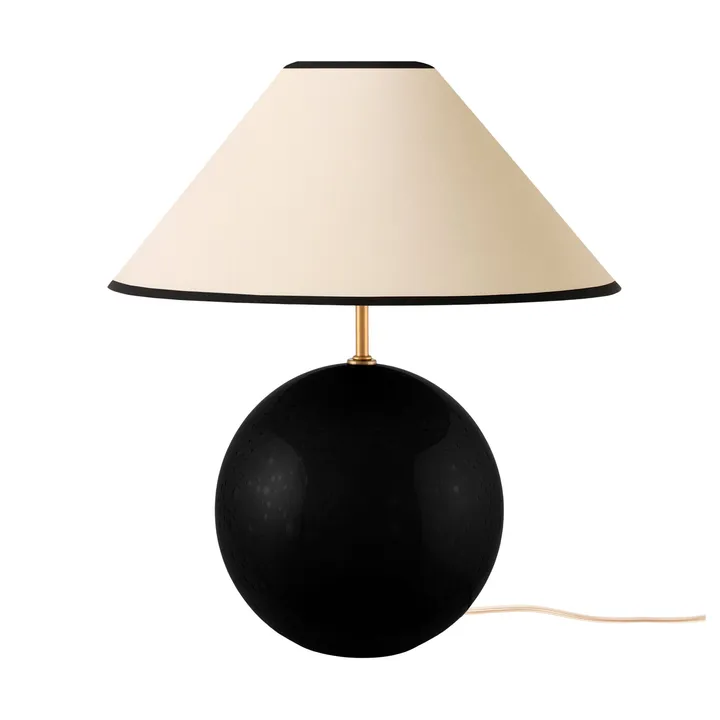 Lampe de table Iris 35 39 cm - Noir - Globen Lighting