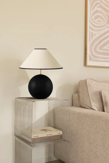 Lampe de table Iris 35 39 cm - Noir - Globen Lighting