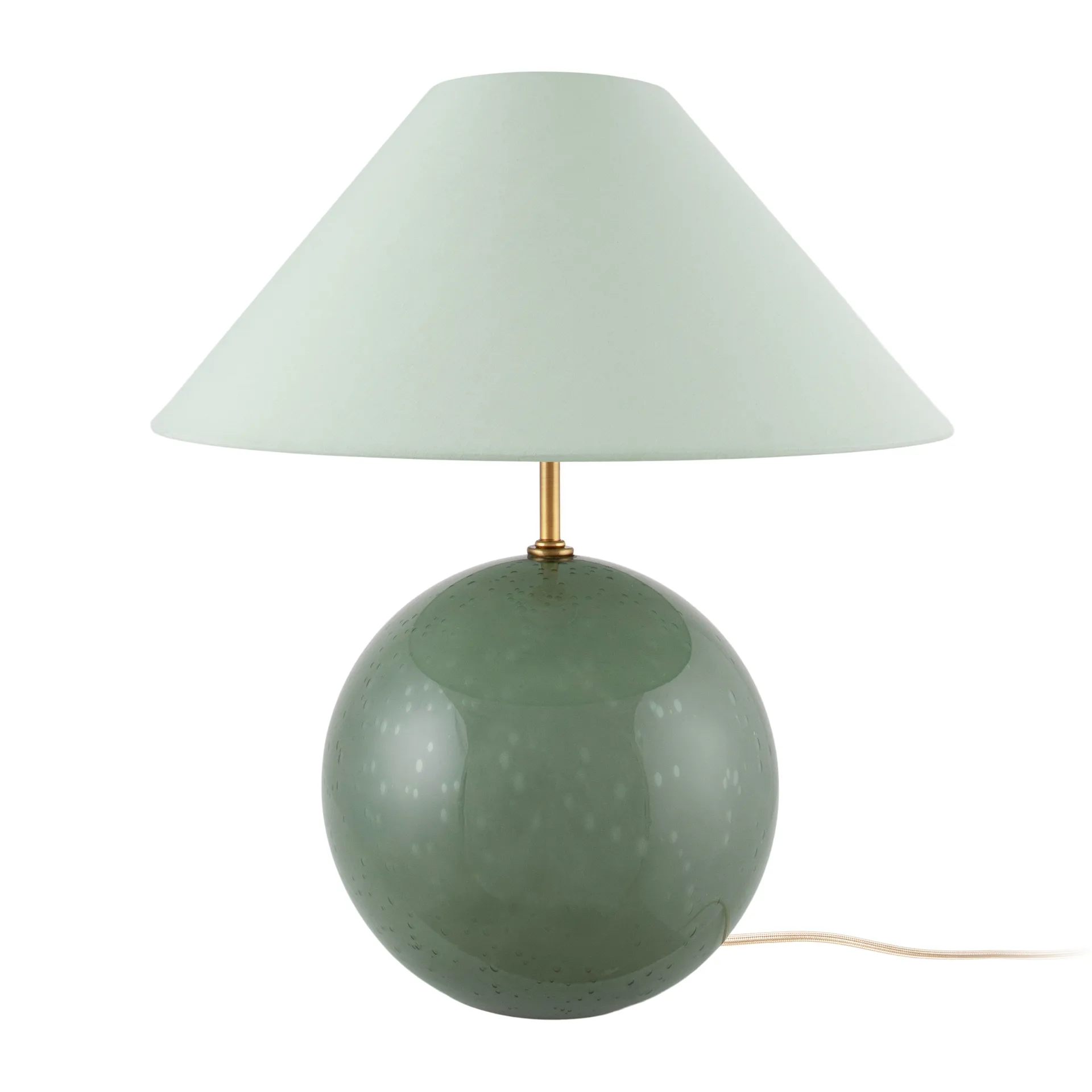 Lampe de table Iris 35 39 cm, Vert Globen Lighting